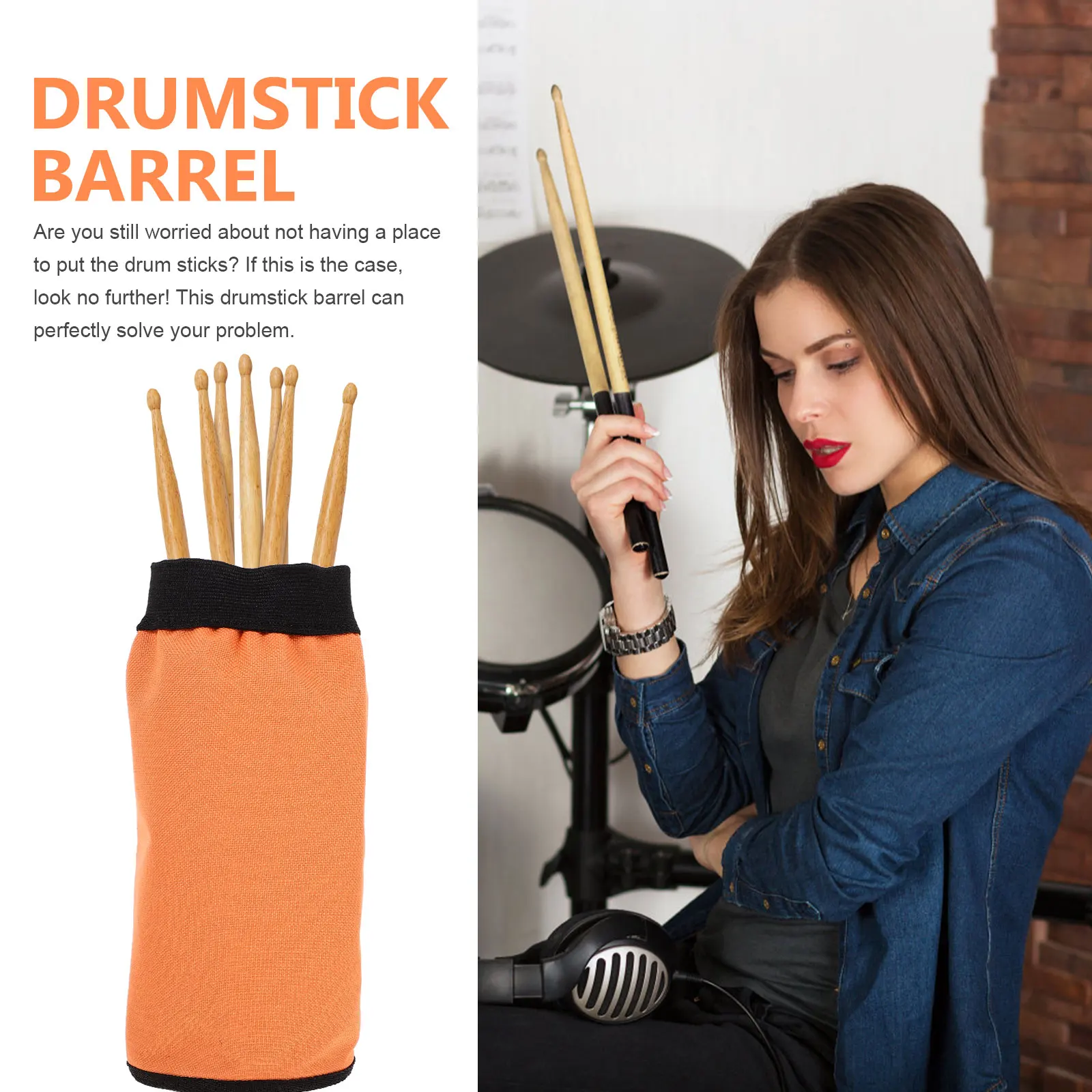 Drumstick Barrel Large Capacity Durable Storage Case for Drumsticks ange Single Screw Strong Smooth Tool Box Drum Accessory
Drumstick Barrel Large Capacity Durable Storage Case for Drumsticks ange Single Screw Strong Smooth Tool Box Drum Accessory