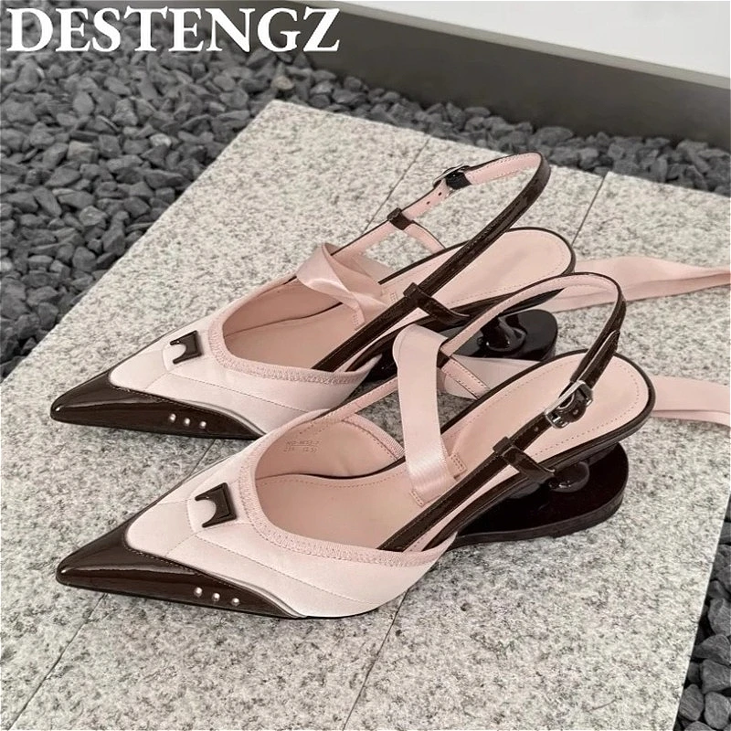 Women Heeled Sandals Sexy Pointed Toe Shoes Slingback New Summer 2025 Woman Slippers Design Pumps Elegant Dress Sandalias Party
Women Heeled Sandals Sexy Pointed Toe Shoes Slingback New Summer 2025 Woman Slippers Design Pumps Elegant Dress Sandalias Party