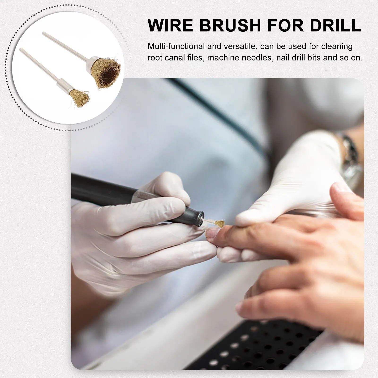 4Pcs Nail Drill Bit Brush Copper Wire Design for Narrow Holes Deep Cleaning Nail Art Polishing Heads Quick Convenient Manicure
4Pcs Nail Drill Bit Brush Copper Wire Design for Narrow Holes Deep Cleaning Nail Art Polishing Heads Quick Convenient Manicure