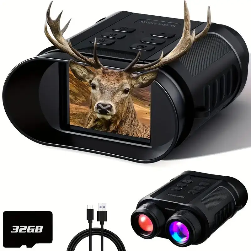 4K IR outdoor binoculars with high definition thermal imager with 32GB TF card for saving photos and videos
4K IR outdoor binoculars with high definition thermal imager with 32GB TF card for saving photos and videos