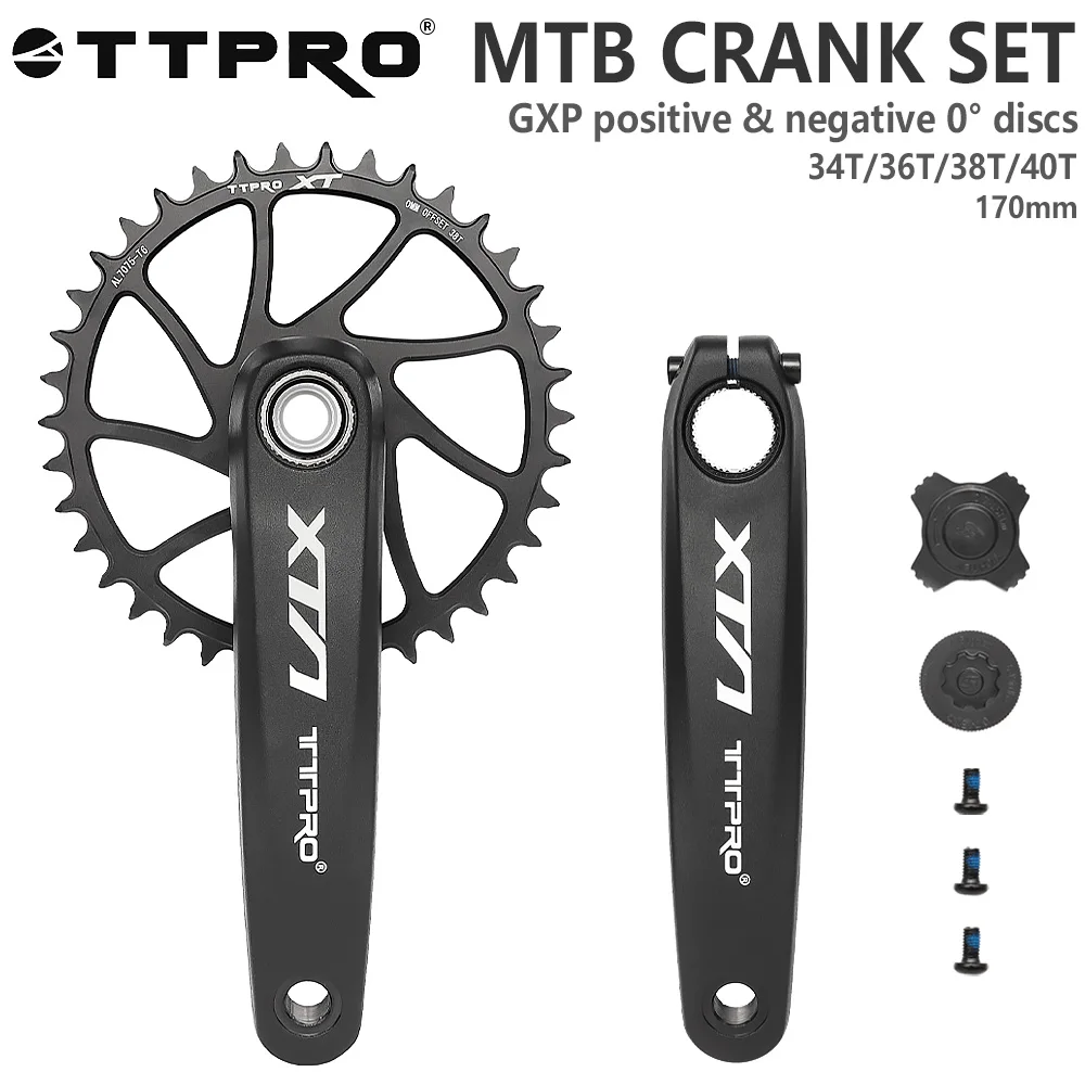 TTPRO XTA FM3 170mm Bicycle Crankset 0mm Offset 34T/36T/38T/40T Chainring Sprocket forgxp MTB Bike Crankset Cycling Parts
TTPRO XTA FM3 170mm Bicycle Crankset 0mm Offset 34T/36T/38T/40T Chainring Sprocket forgxp MTB Bike Crankset Cycling Parts