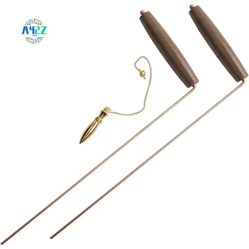 A42Z-Copper Dowsing Tools With Walnut Handle Dowsing Rods And Pendulum Set For Water Finding Gold Detection Mineral Seeking
A42Z-Copper Dowsing Tools With Walnut Handle Dowsing Rods And Pendulum Set For Water Finding Gold Detection Mineral Seeking