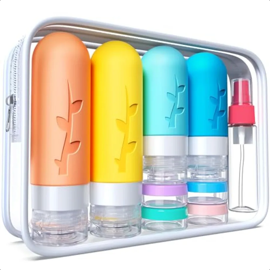 18pack Travel Bottles for Toiletries:Silicone TSA AppdContainers for ToiletriesLeak Proof Refillable Liqus Shampoo And Conditio
18pack Travel Bottles for Toiletries:Silicone TSA AppdContainers for ToiletriesLeak Proof Refillable Liqus Shampoo And Conditio
