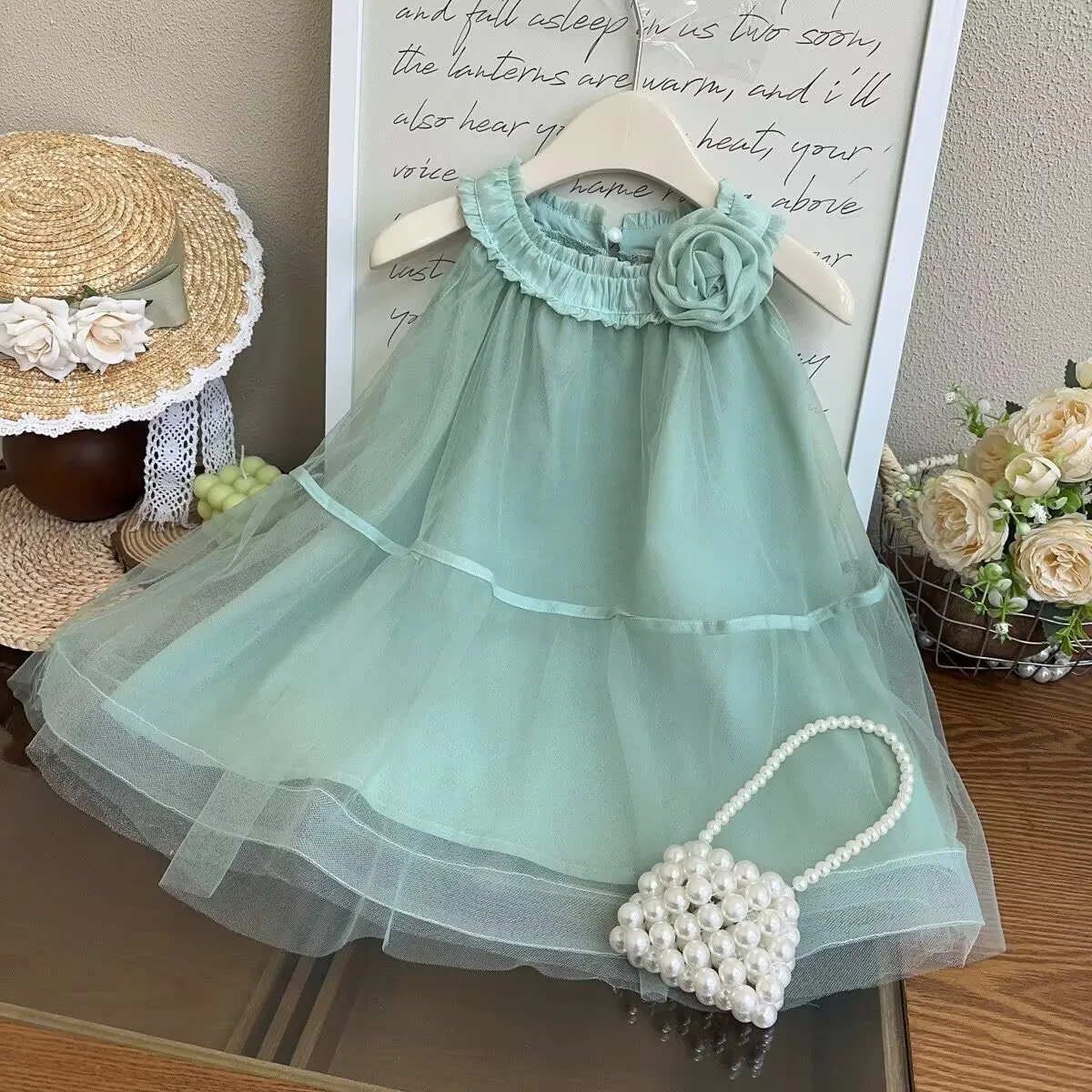 Summer Baby Girl Mesh Tulle Solid Color Suspender Thousand Layer Dress Girl Hanging Neck Princess Dress
Summer Baby Girl Mesh Tulle Solid Color Suspender Thousand Layer Dress Girl Hanging Neck Princess Dress