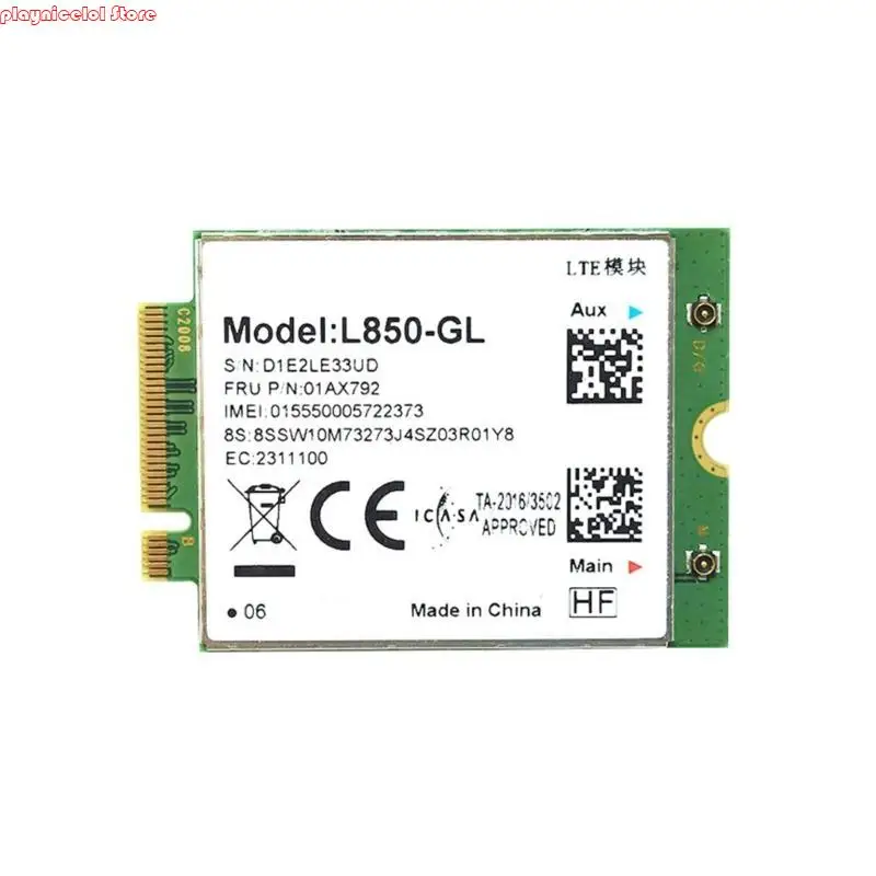 E8BA G-ModuleL850-GL with Built-in Antenna Suitable for X380 X390 L480 T480 T580 X1C L850-GL 01AX792 L850 Laptop
E8BA G-ModuleL850-GL with Built-in Antenna Suitable for X380 X390 L480 T480 T580 X1C L850-GL 01AX792 L850 Laptop