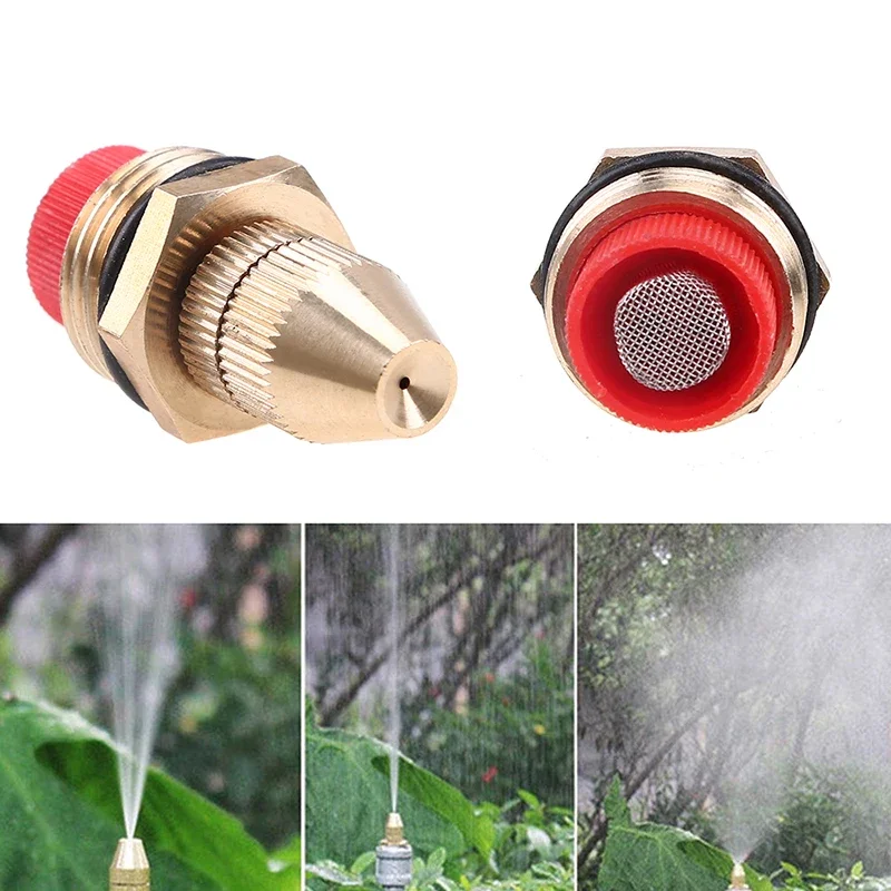 1/2 Inch Adjustable Brass Fogging Atomizing Spray Nozzle Water Mist Lawn Gardening Irrigation Sprinklers Cooling Misting Nozzles
1/2 Inch Adjustable Brass Fogging Atomizing Spray Nozzle Water Mist Lawn Gardening Irrigation Sprinklers Cooling Misting Nozzles