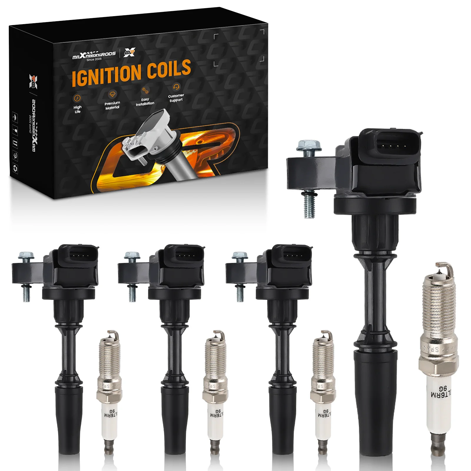 4 катушки зажигания + набор свечей зажигания 4X для Chevrolet Camaro Equinox Malibu UF680
4 катушки зажигания + набор свечей зажигания 4X для Chevrolet Camaro Equinox Malibu UF680