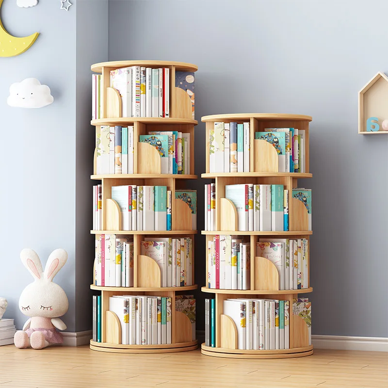 Rotating Bookshelf Floor Space-Saving Children's Picture Book Rack Simple Bookcase Baby Bookshelf Student Storage Shelf
Rotating Bookshelf Floor Space-Saving Children's Picture Book Rack Simple Bookcase Baby Bookshelf Student Storage Shelf