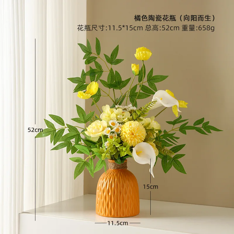Fake Flower Vase Decoration. Living Room Table Decorative Flower Flower Silk Flower Ornaments. Flower Bouquet Housewarming Gift
Fake Flower Vase Decoration. Living Room Table Decorative Flower Flower Silk Flower Ornaments. Flower Bouquet Housewarming Gift
