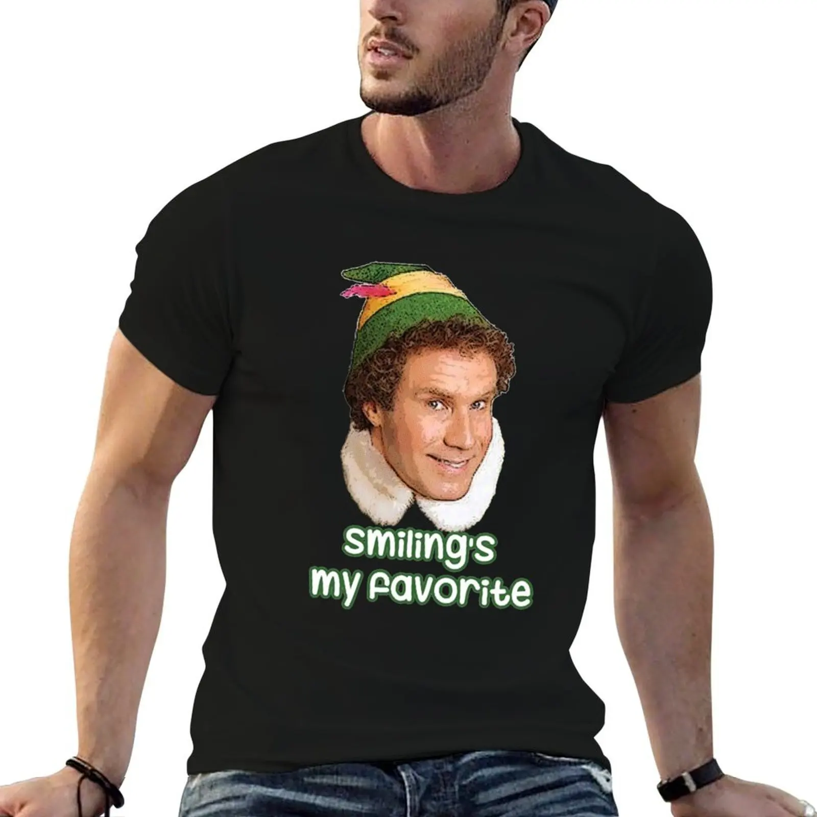18 Smiling's my favorite Buddy The Elf Movie Will Ferrell T-Shirt t shirts for man cotton funny T-Shirt
18 Smiling's my favorite Buddy The Elf Movie Will Ferrell T-Shirt t shirts for man cotton funny T-Shirt