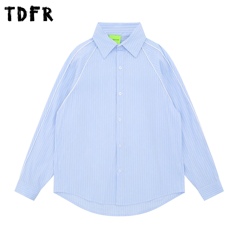 Spliced Striped Long Sleeve Shirts Mens Autumn Retro Casual Loose Single Breasted Lapel Curved Hem Shirts Man
Spliced Striped Long Sleeve Shirts Mens Autumn Retro Casual Loose Single Breasted Lapel Curved Hem Shirts Man