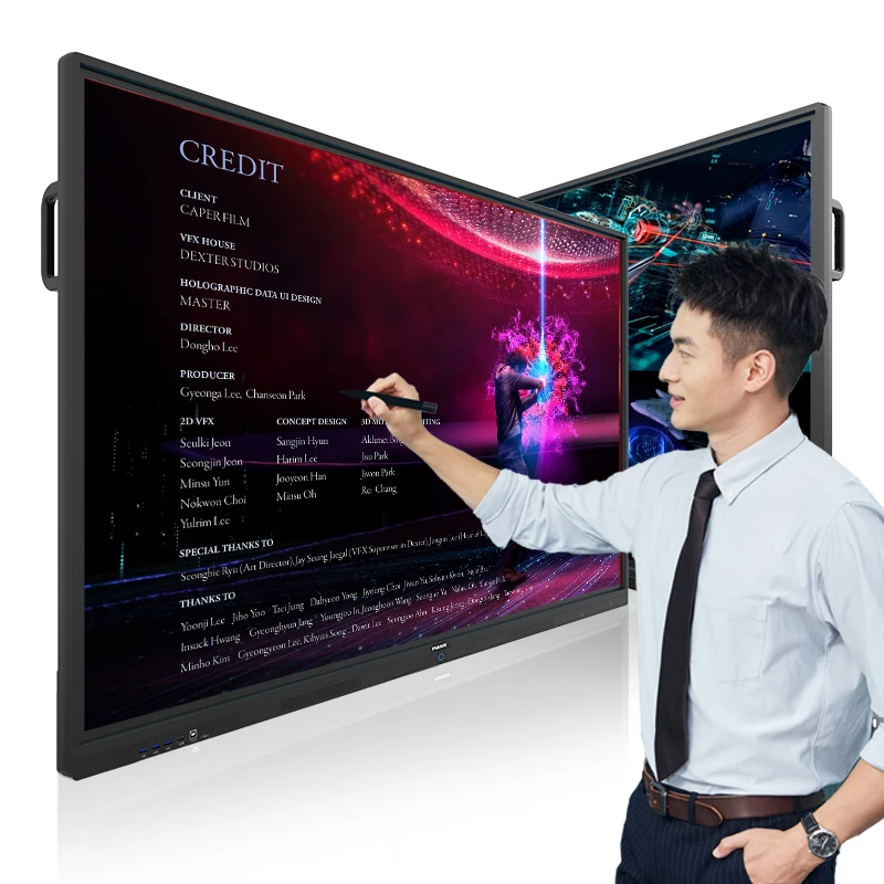 65/75/85 Inch Interactive Whiteboard Smart Board With Multi-Point IR Touch Screen For School Teaching OEM Supply
65/75/85 Inch Interactive Whiteboard Smart Board With Multi-Point IR Touch Screen For School Teaching OEM Supply