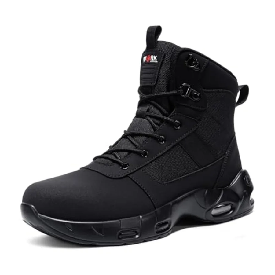 LARNMERN Steel Toe Boot Men Non Slip Work Shoe Rainproof Safety Toe Sneaker Side Zipper Industrail Boot High Top Tactical Shoe
LARNMERN Steel Toe Boot Men Non Slip Work Shoe Rainproof Safety Toe Sneaker Side Zipper Industrail Boot High Top Tactical Shoe