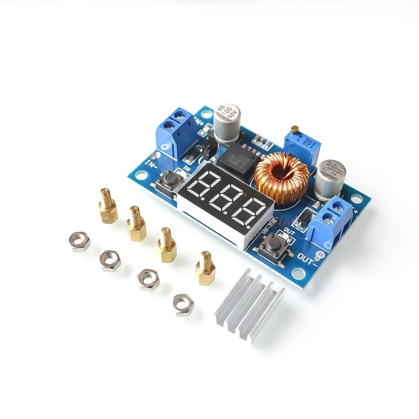 5A 75W XL4015 DC-DC Converter Adjustable Step-Down Module 4.0-38V to 1.25V-36V DIY Adjustable Power Supply 
5A 75W XL4015 DC-DC Converter Adjustable Step-Down Module 4.0-38V to 1.25V-36V DIY Adjustable Power Supply