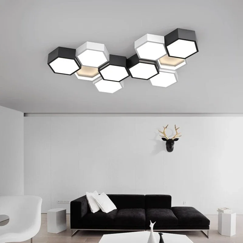 Modern Minimalist Honeycomb Living Room Ceiling Lamp Bedroom Nordic Designer Creative Geometric Home Decor LED Lighting Fixtures
Modern Minimalist Honeycomb Living Room Ceiling Lamp Bedroom Nordic Designer Creative Geometric Home Decor LED Lighting Fixtures