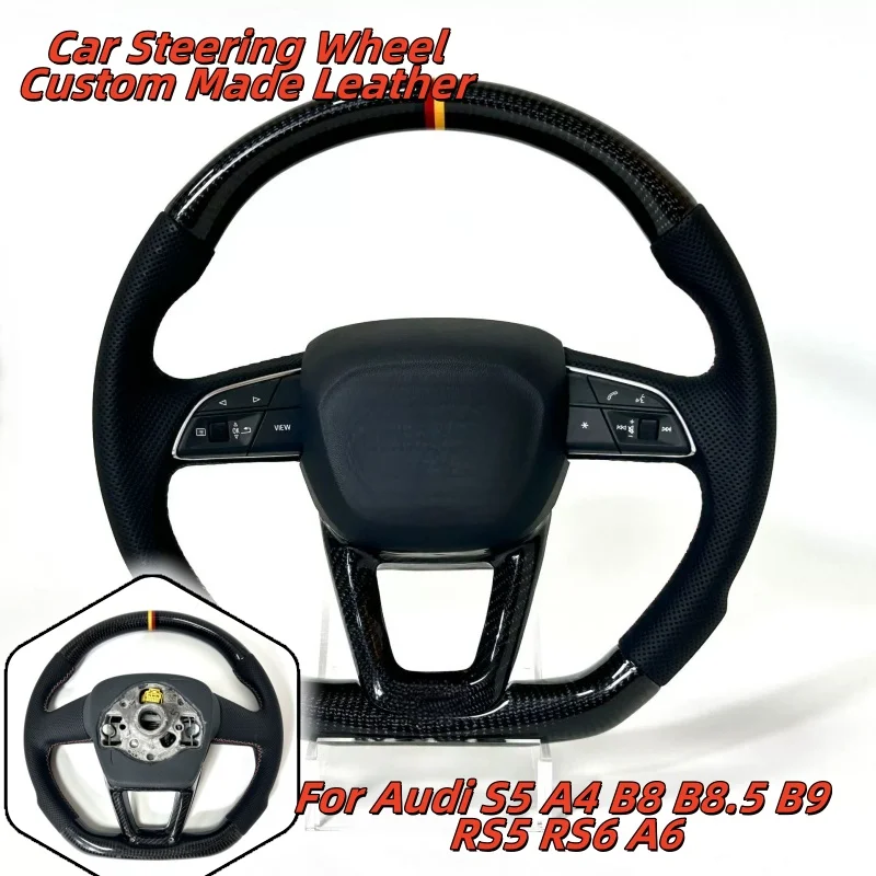 Car Steering Wheel Custom Made Leather For Audi S5 A4 B8 B8.5 B9 RS5 RS6 A6 Car Interior Accessories
Car Steering Wheel Custom Made Leather For Audi S5 A4 B8 B8.5 B9 RS5 RS6 A6 Car Interior Accessories