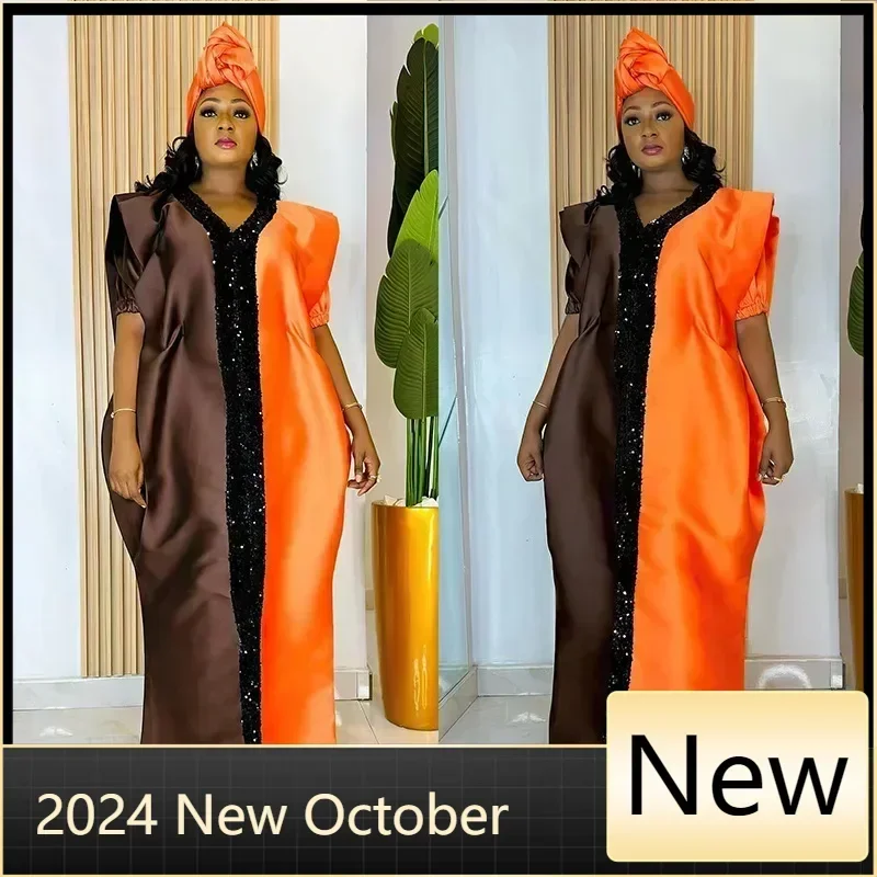 Customized Muslim Abaya Plus Size African Dresses for Women Elegant African Short Sleeve V-neck Sequin Party Evening Long Maxi D
Customized Muslim Abaya Plus Size African Dresses for Women Elegant African Short Sleeve V-neck Sequin Party Evening Long Maxi D