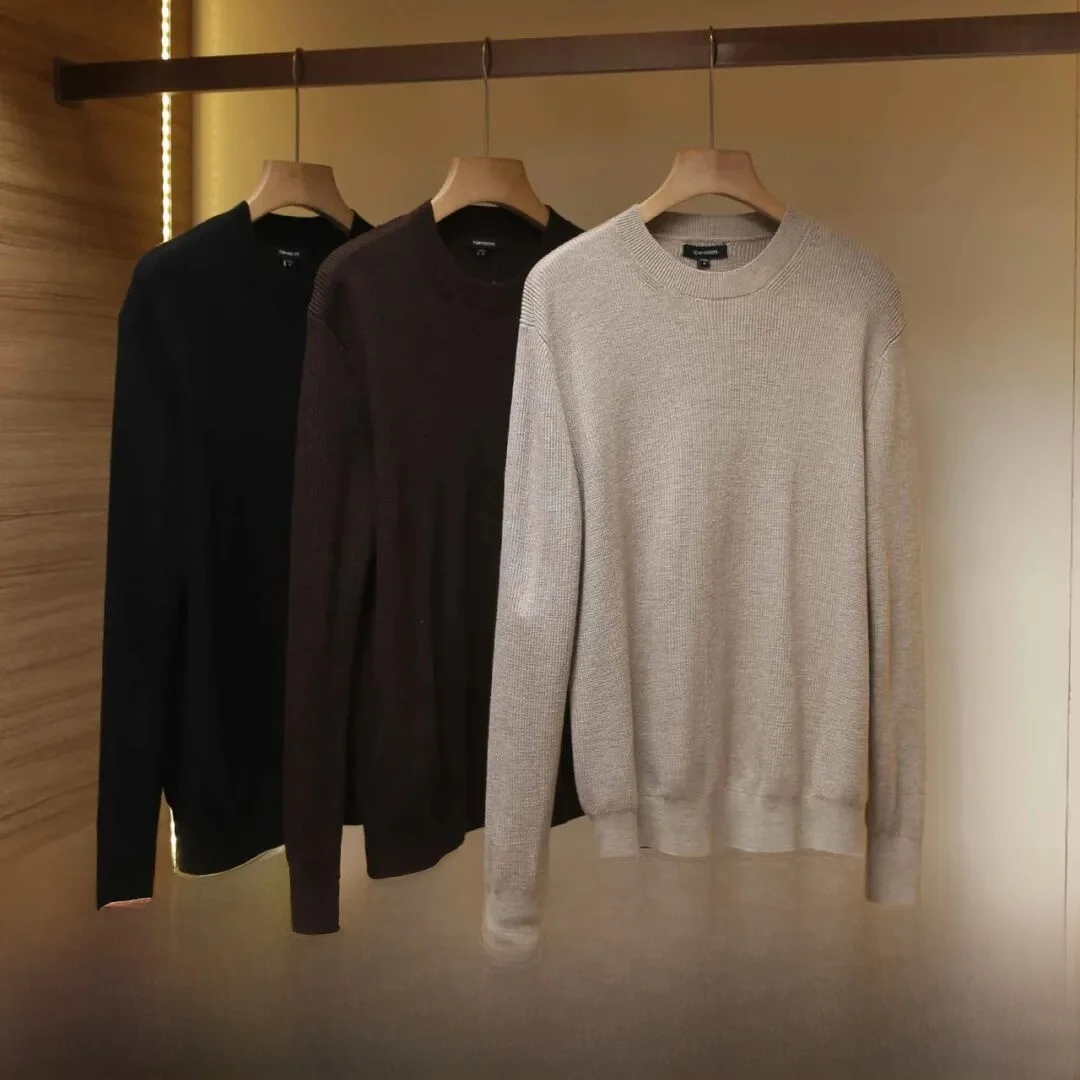 Italian Luxury Men's Knitted Busin Sweater round Ne Pullover Wool Silk Blend Long Sve Casual Wear Resistant Deformation
Italian Luxury Men's Knitted Busin Sweater round Ne Pullover Wool Silk Blend Long Sve Casual Wear Resistant Deformation