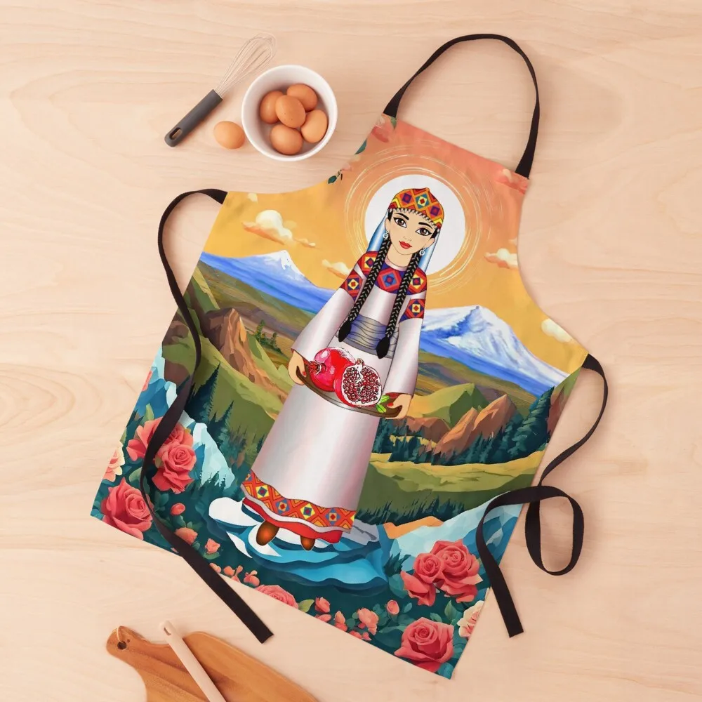 Armenian Pomegranate Lady Apron Home Cleaning barber uniform Art kitchen item Apron
Armenian Pomegranate Lady Apron Home Cleaning barber uniform Art kitchen item Apron