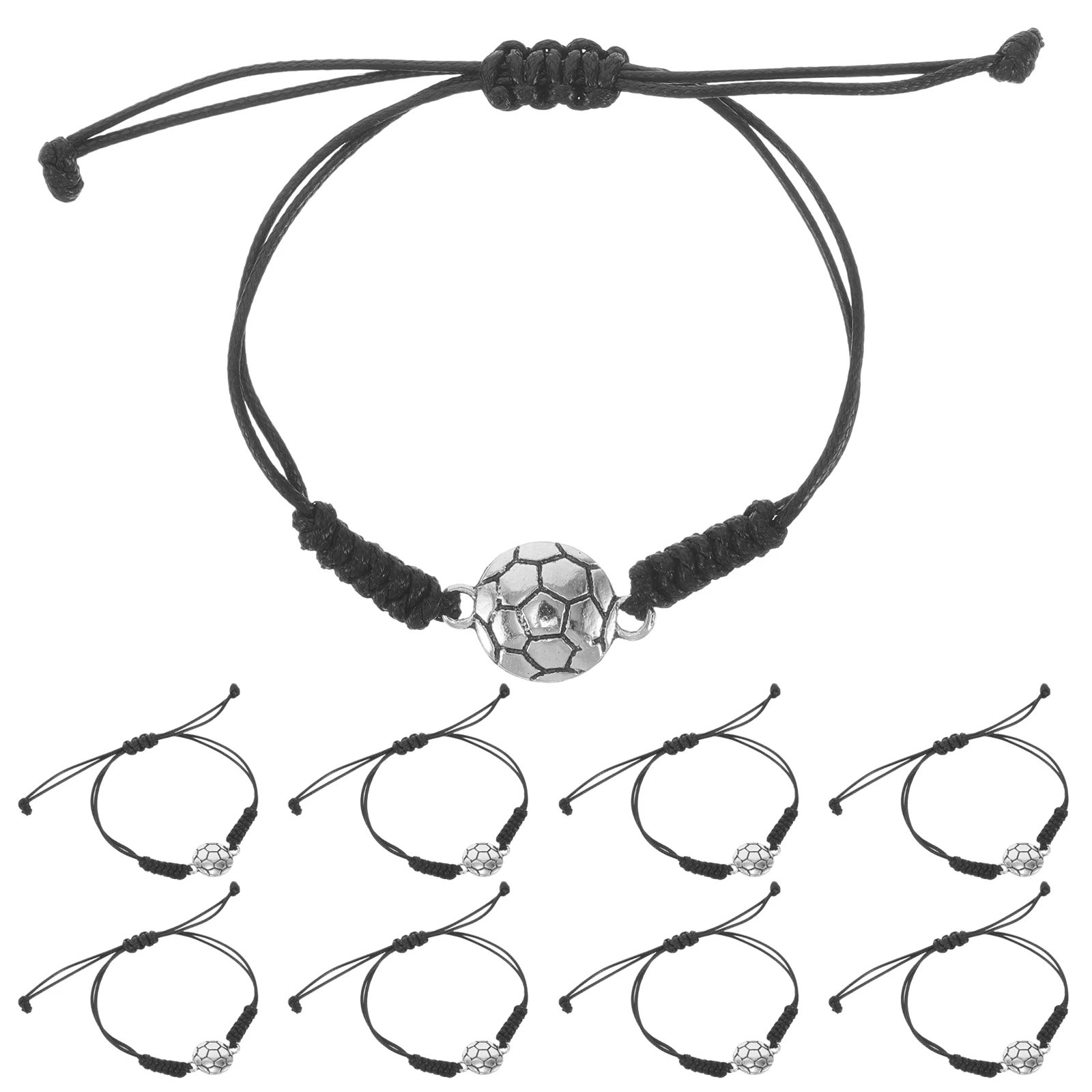 20 Pcs Handmade Alloy Bracelet Adjustable Soccer to Weave Silver Wax Wire Bracelets
20 Pcs Handmade Alloy Bracelet Adjustable Soccer to Weave Silver Wax Wire Bracelets