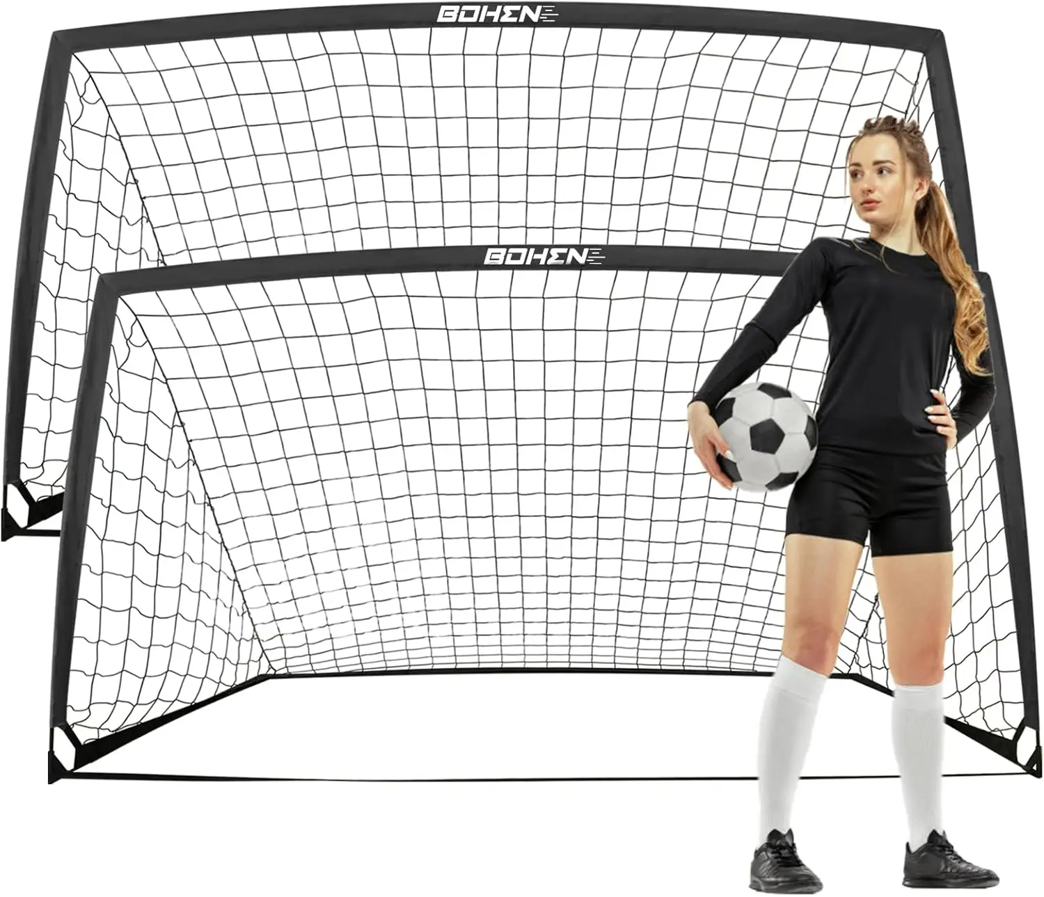 Portable Folding Soccer Goal with Carry Bag, 9x5 FT for Kids and Adults, Indoor/Outdoor Training
Portable Folding Soccer Goal with Carry Bag, 9x5 FT for Kids and Adults, Indoor/Outdoor Training