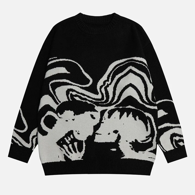 Skeleton Portrait Sweater Retro Skull Graphic Hip Hop Knitted Men Vintage Pullover Casual Hipster Women Streetwear Y2K Style Top
Skeleton Portrait Sweater Retro Skull Graphic Hip Hop Knitted Men Vintage Pullover Casual Hipster Women Streetwear Y2K Style Top