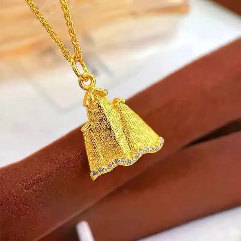 Auspicious Premium Gift Gold Necklace For Women 24K Gold AU999 Lucky golden mountain symbol as delicate upscale festival gift
Auspicious Premium Gift Gold Necklace For Women 24K Gold AU999 Lucky golden mountain symbol as delicate upscale festival gift