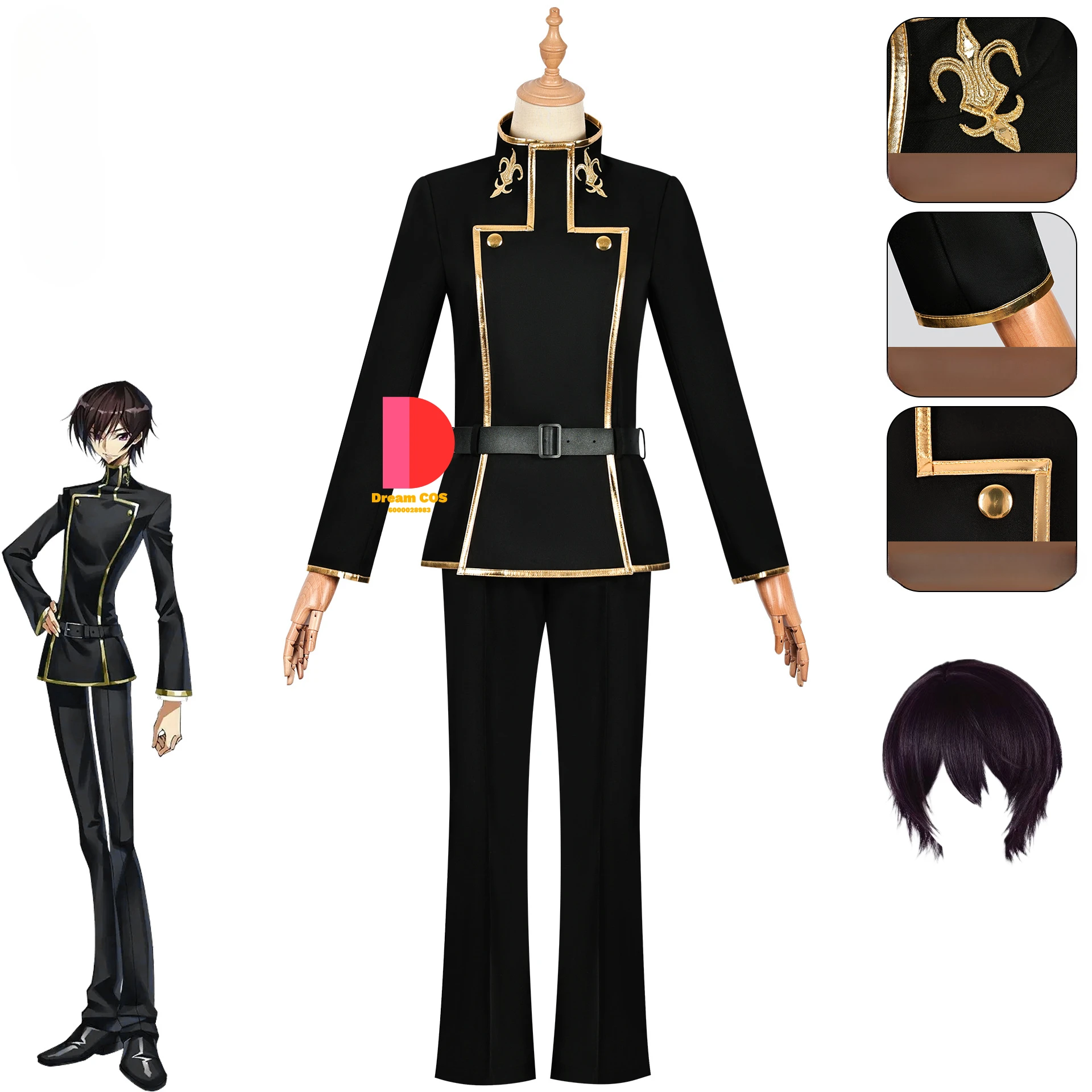 Anime Codee Geass Cosplay Costume for Men Women Outfit Lelouchh Lamperougee Halloween Party Full Set Comic Con Uniform Love Live
Anime Codee Geass Cosplay Costume for Men Women Outfit Lelouchh Lamperougee Halloween Party Full Set Comic Con Uniform Love Live