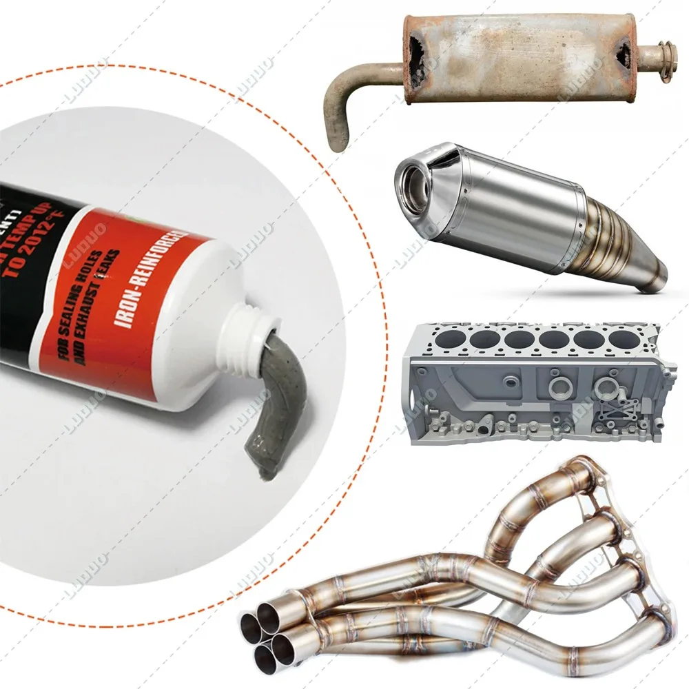 High Temperature Sealant Car Exhaust Pipe Tailpipe Muffler Motorcycle Repair Auto Repair Tool Paste Glue Automotive Metal 70g
High Temperature Sealant Car Exhaust Pipe Tailpipe Muffler Motorcycle Repair Auto Repair Tool Paste Glue Automotive Metal 70g
