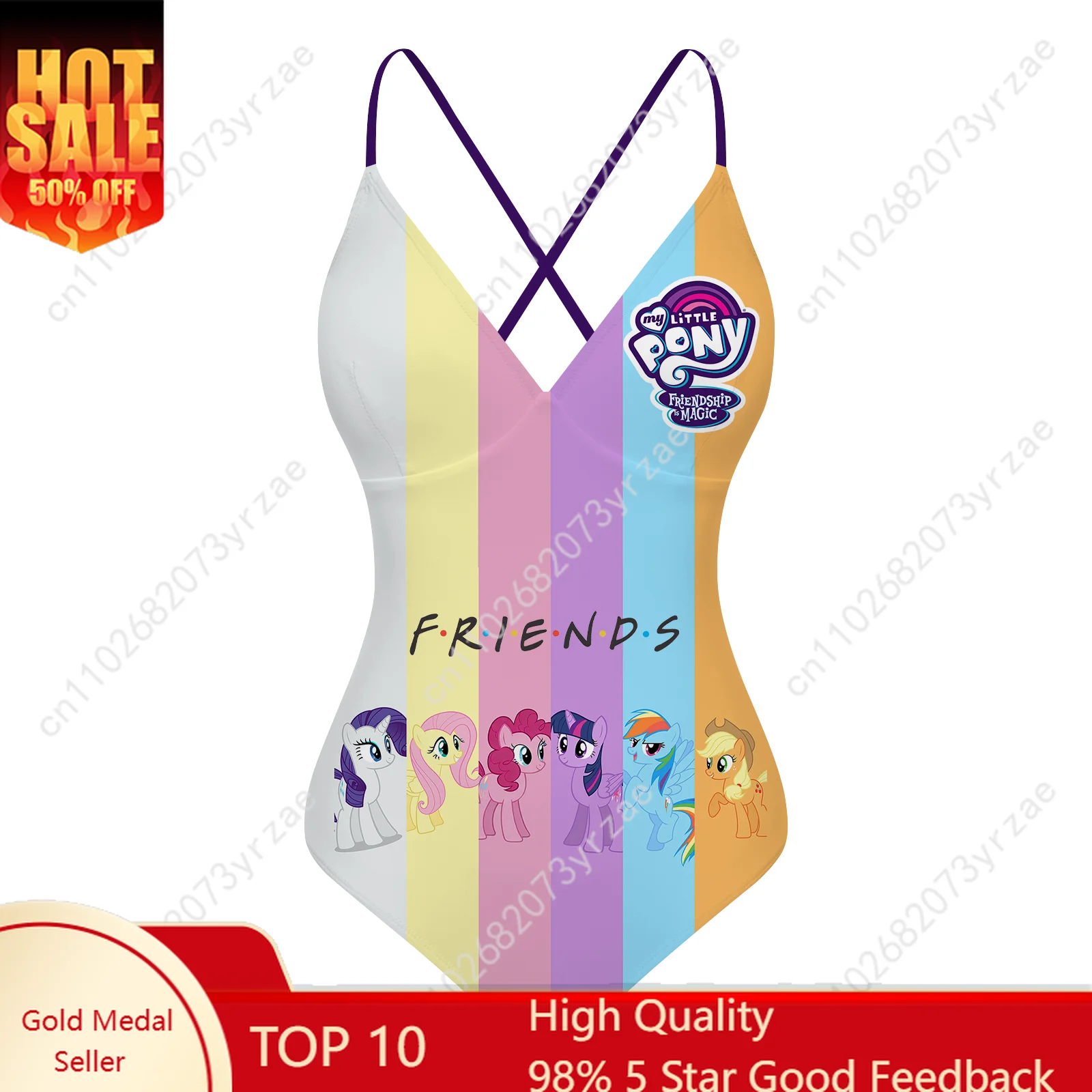 My Little Pony V-neck Halter Back Swimsuits Womens Bathing Suit Friends Fashion Custom Sexy Bikini Cosplay Swimsuit
My Little Pony V-neck Halter Back Swimsuits Womens Bathing Suit Friends Fashion Custom Sexy Bikini Cosplay Swimsuit