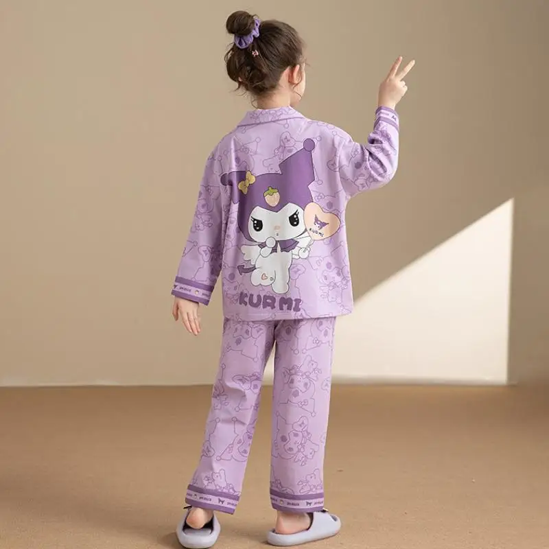Kuromi Hello Kitty, пижамы для родителей и детей, осенние хлопковые пижамы с длинными рукавами в стиле аниме Sanrio для девочек, высококачественная домашняя одежда с героями мультфильмов, Kawaii
Kuromi Hello Kitty, пижамы для родителей и детей, осенние хлопковые пижамы с длинными рукавами в стиле аниме Sanrio для девочек, высококачественная домашняя одежда с героями мультфильмов, Kawaii