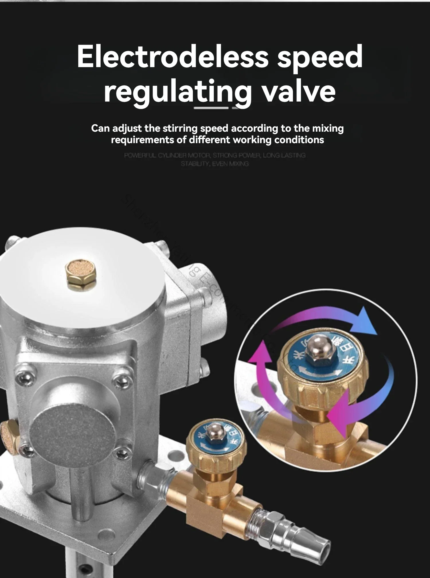1pc Variable speed mini agitator flanged stainless steel pneumatic agitator for liquids like paint and laundry detergent.
1pc Variable speed mini agitator flanged stainless steel pneumatic agitator for liquids like paint and laundry detergent.