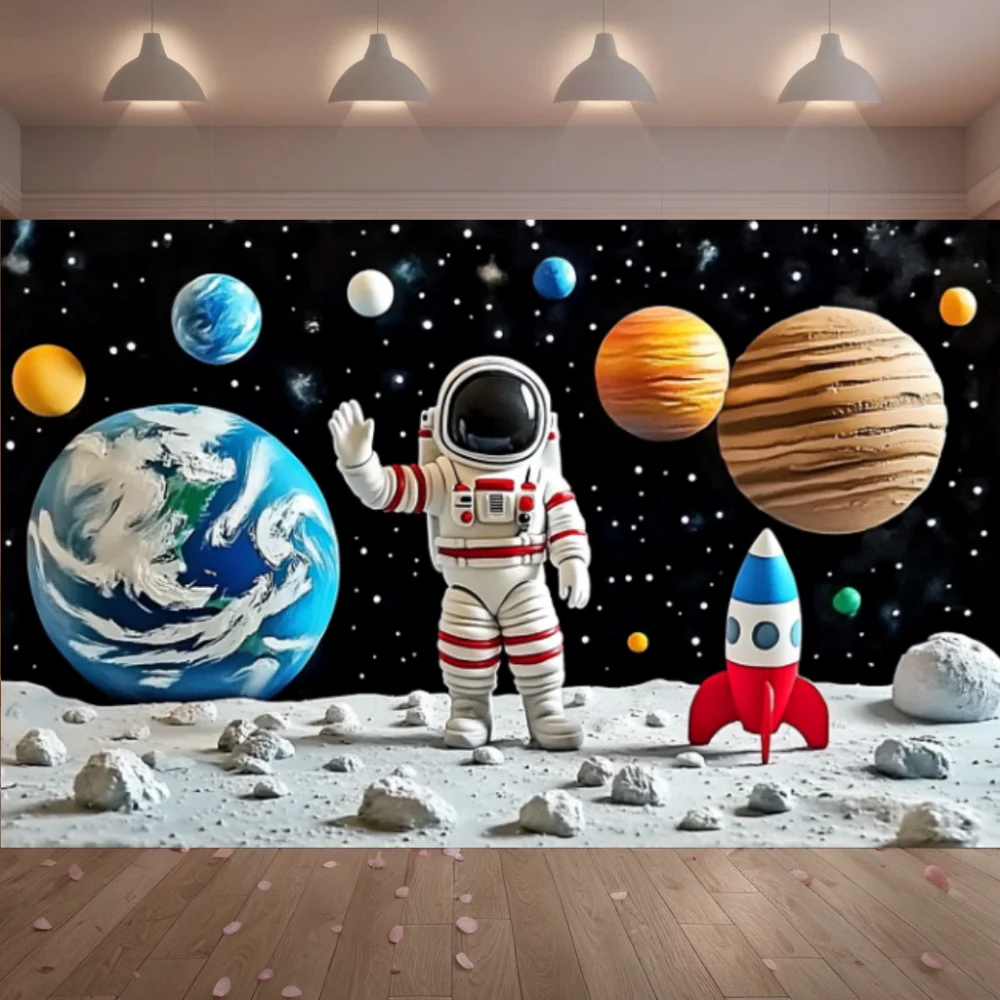 Space Astronaut Galaxy Planet Background Room Decoration Photography Boy Birthday Party Decoration Background Photography Studio
Space Astronaut Galaxy Planet Background Room Decoration Photography Boy Birthday Party Decoration Background Photography Studio