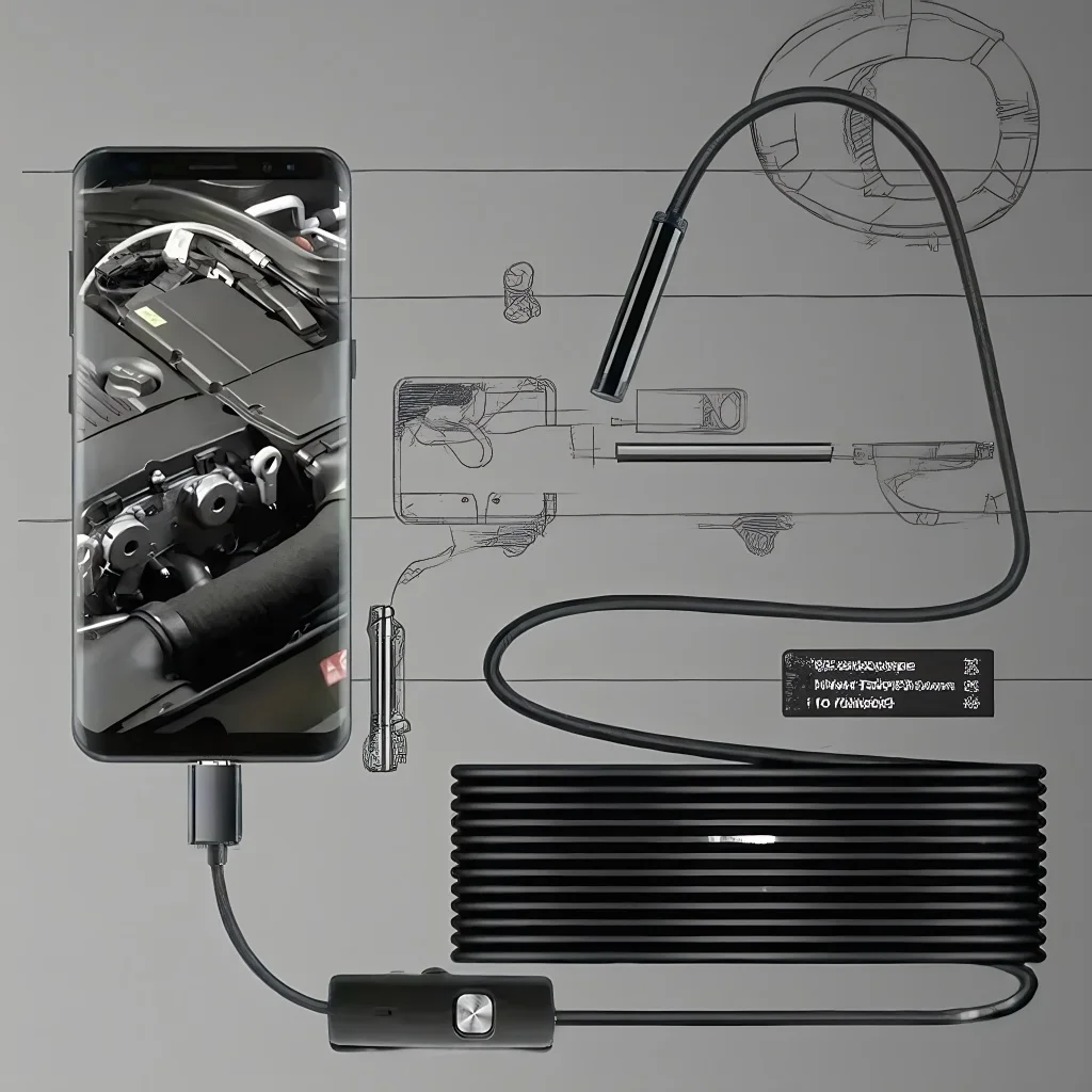Эндоскопическая камера 8 мм — водонепроницаемый бороскоп HD 1080P
Эндоскопическая камера 8 мм — водонепроницаемый бороскоп HD 1080P