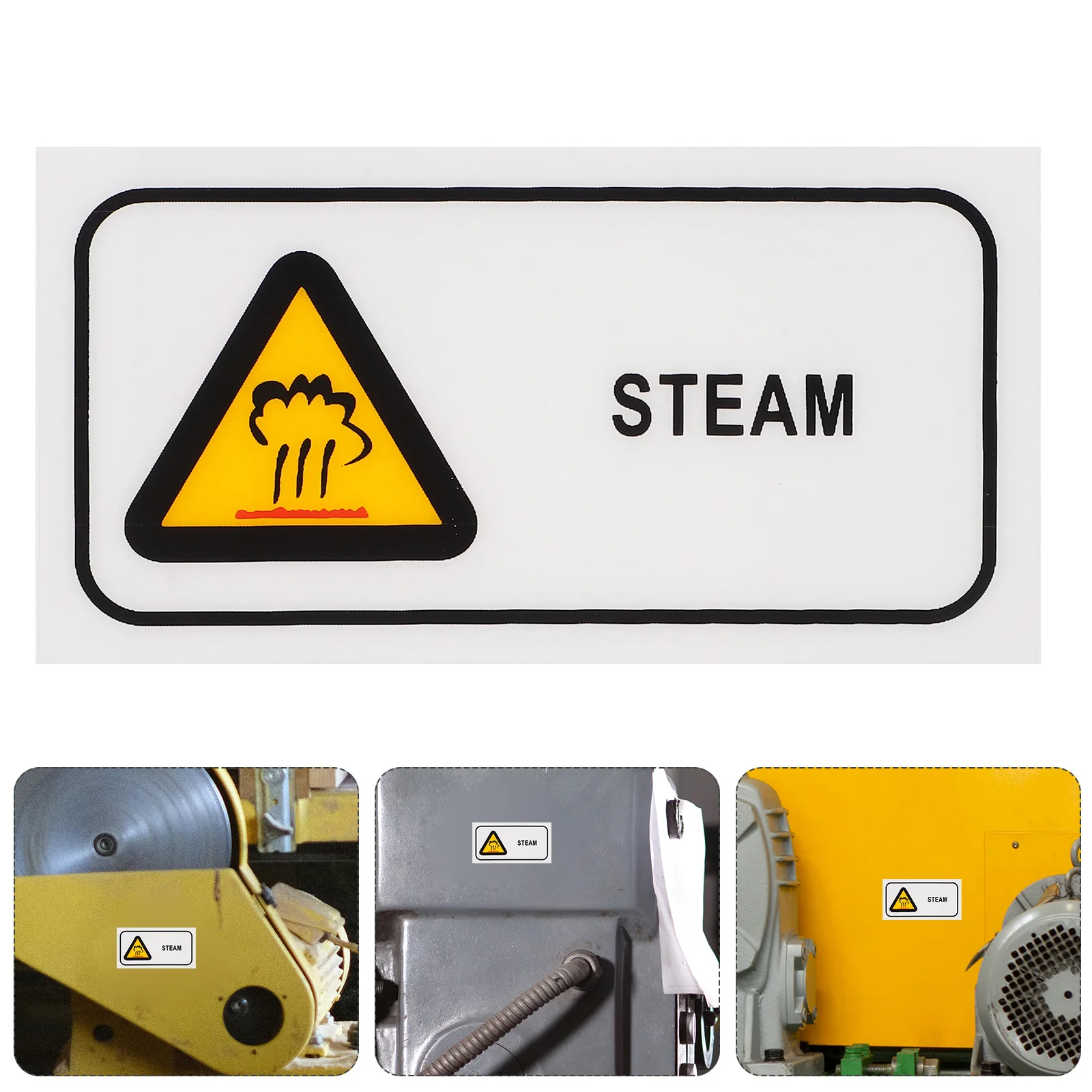 High Temperature Steam Warning Label Hot Surface Caution Sticker Industrial Machinery Safety Sign English Text
High Temperature Steam Warning Label Hot Surface Caution Sticker Industrial Machinery Safety Sign English Text