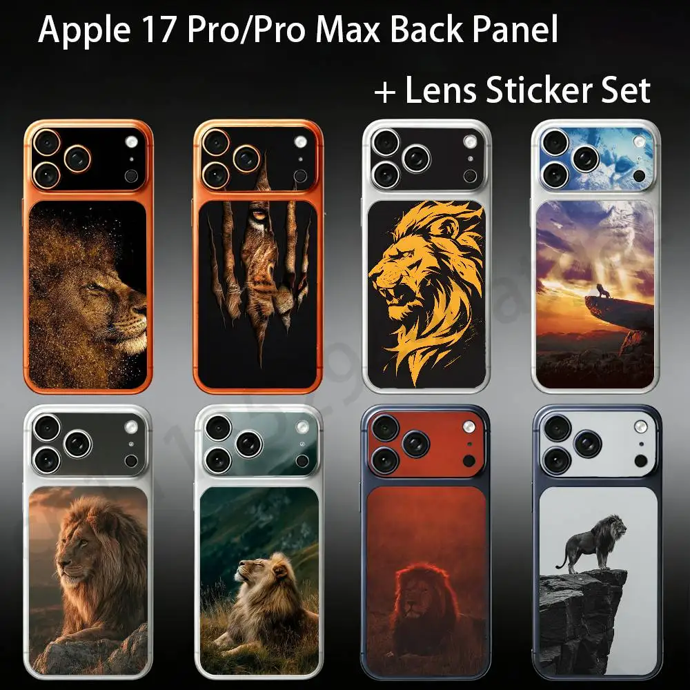 Cool Lion King For iPhone 17Pro/ProMax Battry Back Cover with Camera Decal Skin Rear Protective Sticker Film
Cool Lion King For iPhone 17Pro/ProMax Battry Back Cover with Camera Decal Skin Rear Protective Sticker Film