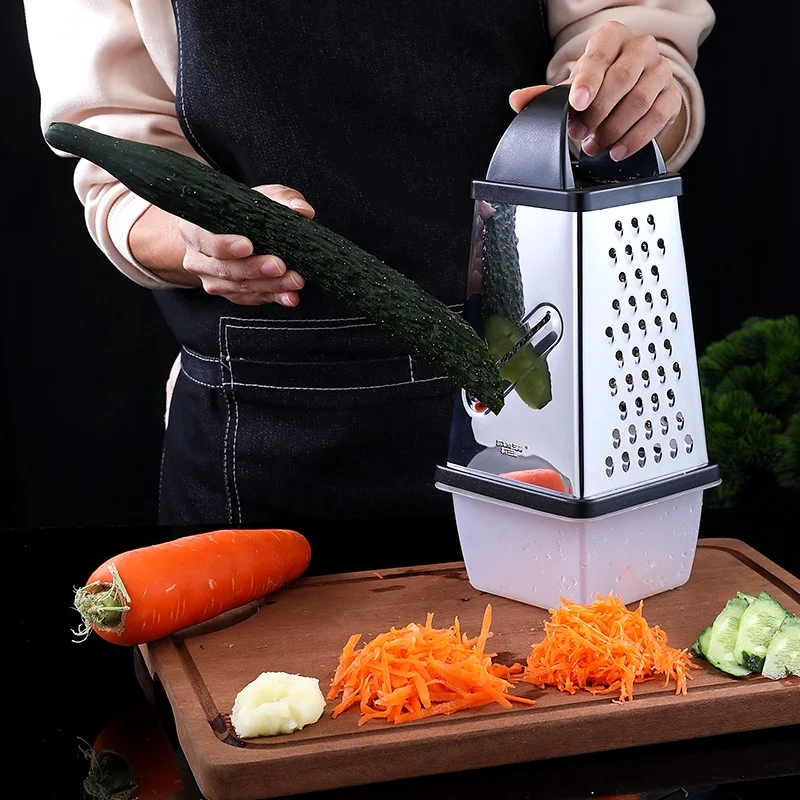 Kitchen Multifunctional Thiened Stainl Steel Four-Sided Peeler for Cucumber Slices Potato Tead Cutter Hand Protector
Kitchen Multifunctional Thiened Stainl Steel Four-Sided Peeler for Cucumber Slices Potato Tead Cutter Hand Protector