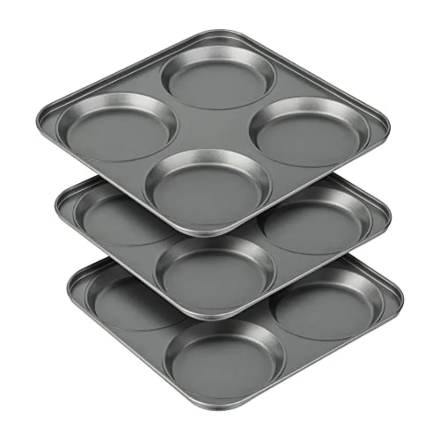 Muffin Top Pan, 4-Cup Hamburger Bun Pan, Large Whoopie Pies Pan, Non-Stick Bakeware for Eggs, Cornbread, Small Cake Layers and
Muffin Top Pan, 4-Cup Hamburger Bun Pan, Large Whoopie Pies Pan, Non-Stick Bakeware for Eggs, Cornbread, Small Cake Layers and