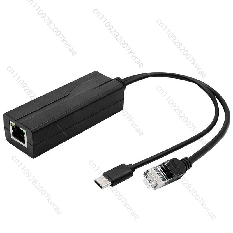 Gigabit Type-C port POE separator 100M standard 48V to 5Vusb power supply mode
Gigabit Type-C port POE separator 100M standard 48V to 5Vusb power supply mode