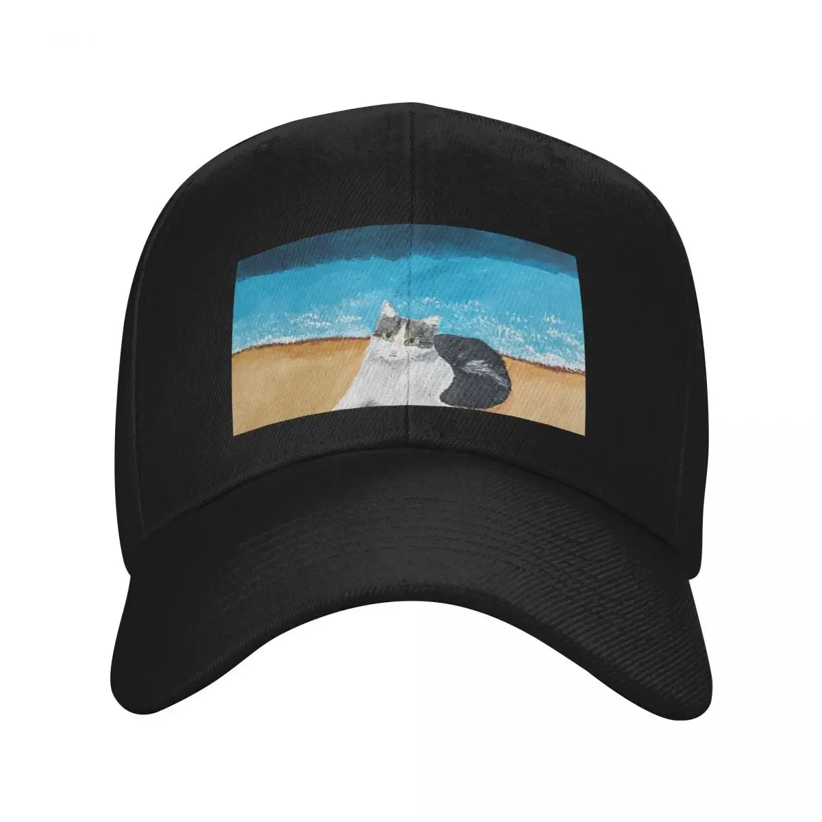 Tabby cat on the beach Baseball Cap New In Hat Fishing cap Snap Back Hat Woman Men's
Tabby cat on the beach Baseball Cap New In Hat Fishing cap Snap Back Hat Woman Men's