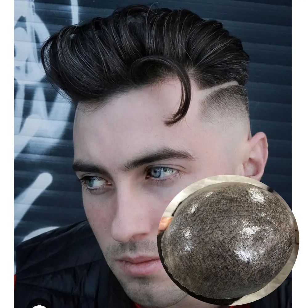 Natural Hairline Durable Full PU Base Men's Hairpiece Human Hair1b10Grey Black Men Toupee Capillary Prosthesis Sytem for Baldnes
Natural Hairline Durable Full PU Base Men's Hairpiece Human Hair1b10Grey Black Men Toupee Capillary Prosthesis Sytem for Baldnes