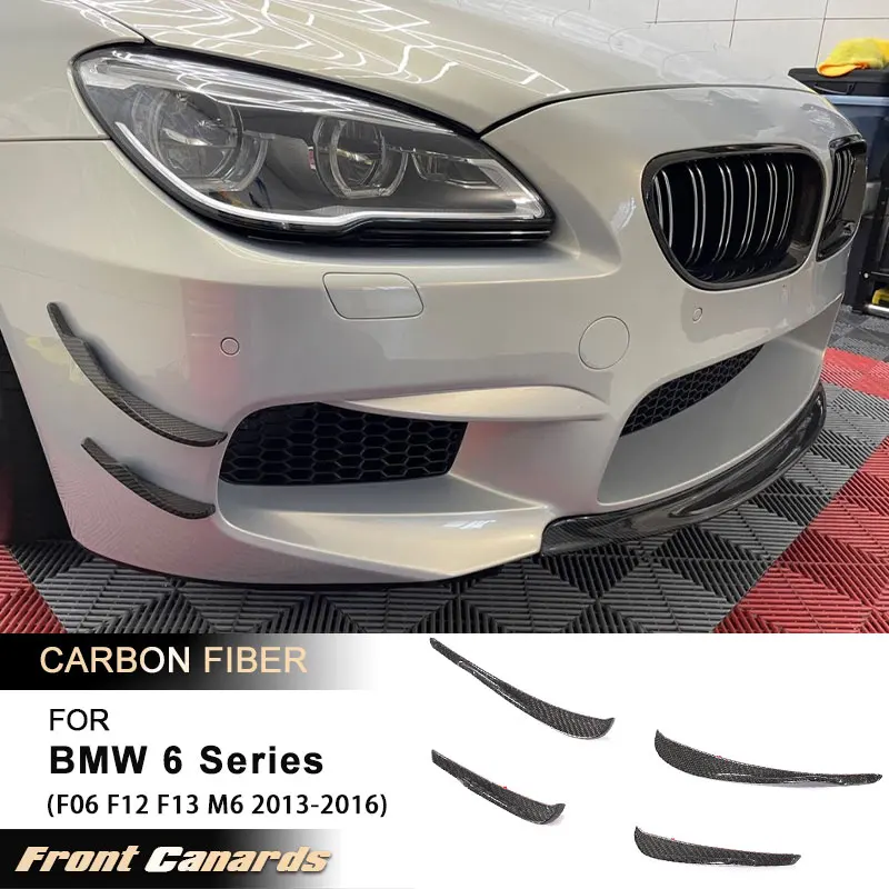 Car Front Bumper Canards for BMW 6 Series F06 F12 F13 M6 Gran Coupe 2013-2016 Front Splitters Fins Body Kits Full Carbon Fiber
Car Front Bumper Canards for BMW 6 Series F06 F12 F13 M6 Gran Coupe 2013-2016 Front Splitters Fins Body Kits Full Carbon Fiber