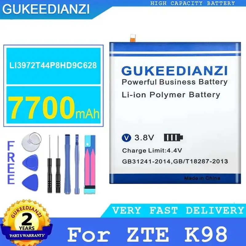 Tablet Battery High Performance 7700mAh LI3972T44P8HD9C628 For Zte K98 High Capacity
Tablet Battery High Performance 7700mAh LI3972T44P8HD9C628 For Zte K98 High Capacity