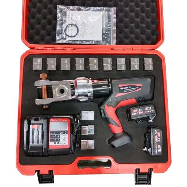 HL-630B battery powered electric hydraulic clamp with 25-630mm output 20t copper and aluminum cable crimping tool
HL-630B battery powered electric hydraulic clamp with 25-630mm output 20t copper and aluminum cable crimping tool
