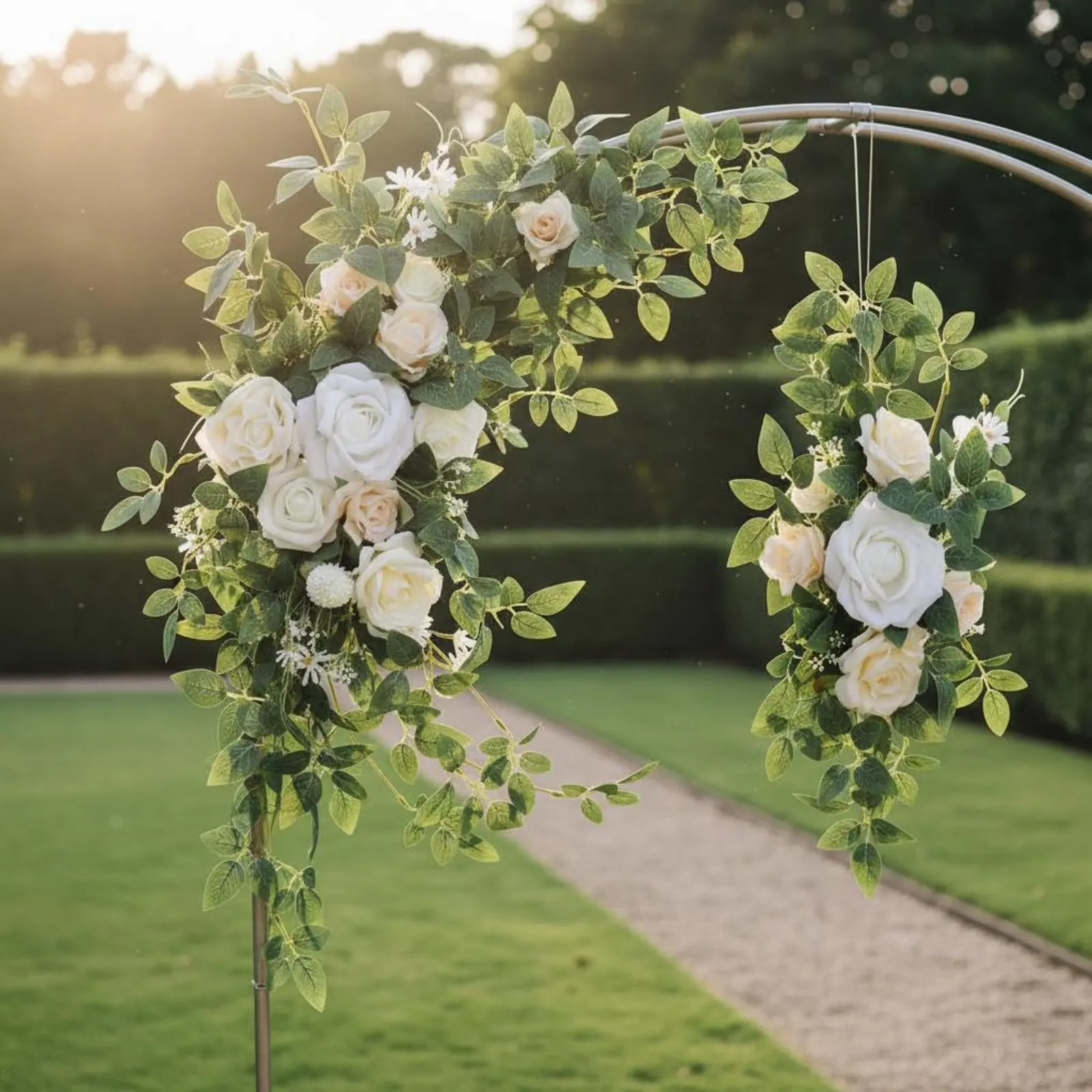 2 Pieces Wedding Arch Flowers Realistic Look Wedding Arch Flower Set Corner Floral Arrangement Versatile Decor for Bridal Shower
2 Pieces Wedding Arch Flowers Realistic Look Wedding Arch Flower Set Corner Floral Arrangement Versatile Decor for Bridal Shower