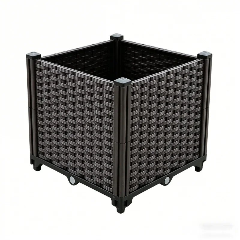 1 Tier Large Deep Planter Box 40x40x37cm Plastic Vegetable Flower Pot for Raised Garden Bed Ideal for Balcony Patio Outdoor Pla
1 Tier Large Deep Planter Box 40x40x37cm Plastic Vegetable Flower Pot for Raised Garden Bed Ideal for Balcony Patio Outdoor Pla