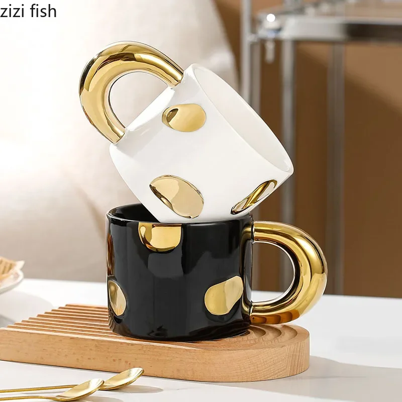 Creative Electroplated Ceramic Mug Office Large Handle Coffee Mug Home Juice Cup Breakfast Cup Milk Cups Couple Water Cup
Creative Electroplated Ceramic Mug Office Large Handle Coffee Mug Home Juice Cup Breakfast Cup Milk Cups Couple Water Cup