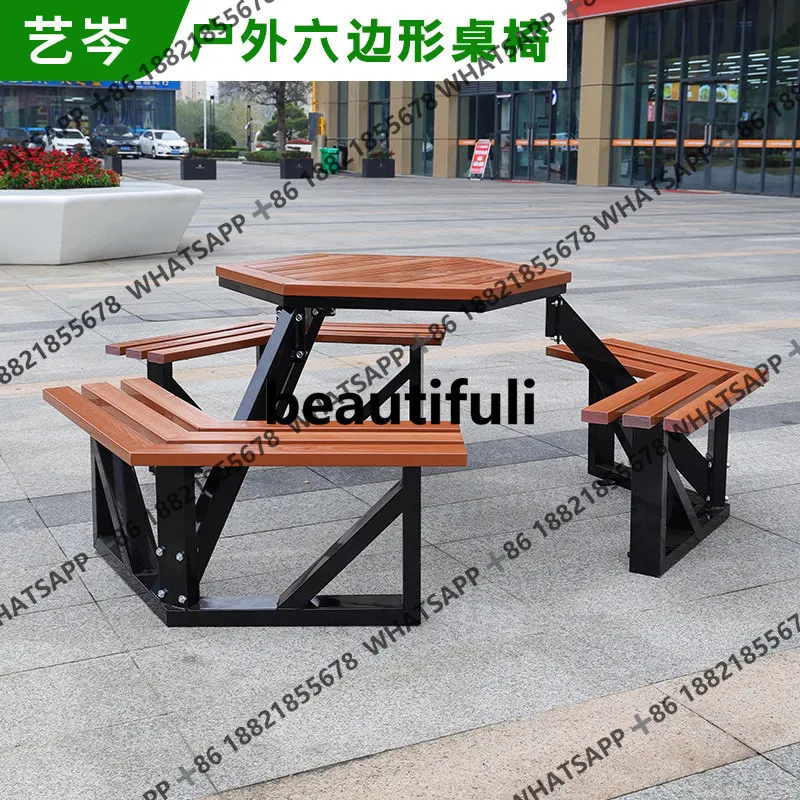 Уличные парковые стулья, шестиугольные столы и стулья для отдыха, места отдыха, торговые улицы, пластиковые столы под дерево для отдыха
Уличные парковые стулья, шестиугольные столы и стулья для отдыха, места отдыха, торговые улицы, пластиковые столы под дерево для отдыха