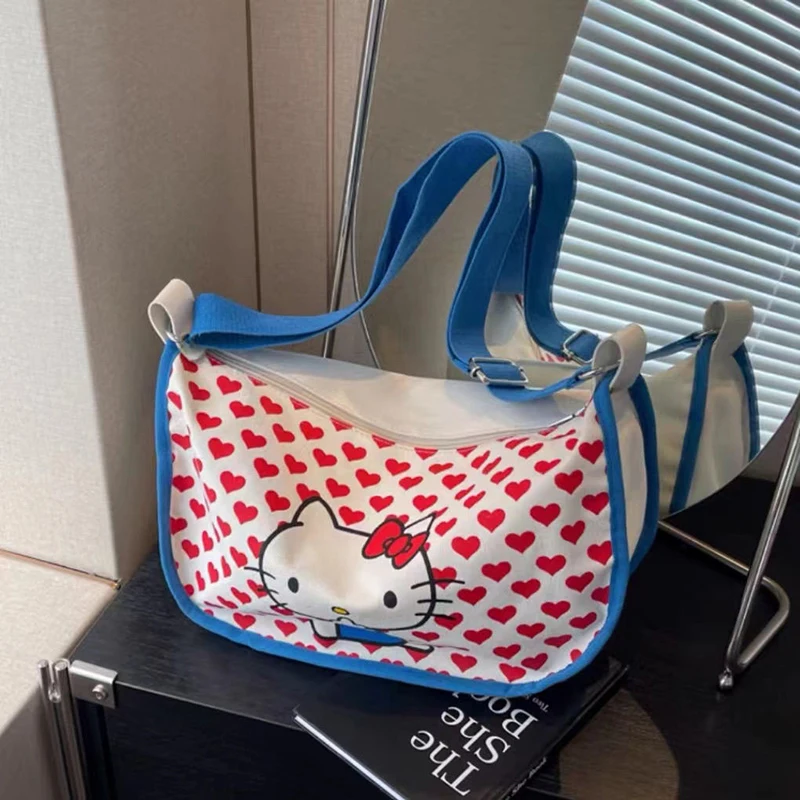 Kawaii Sanrio Anime Crossbody Canvas Bag Cute Hello Kitty Cartoon Portable High-Capacity Shoulder Bag Shopping Bag Gift for Girl
Kawaii Sanrio Anime Crossbody Canvas Bag Cute Hello Kitty Cartoon Portable High-Capacity Shoulder Bag Shopping Bag Gift for Girl