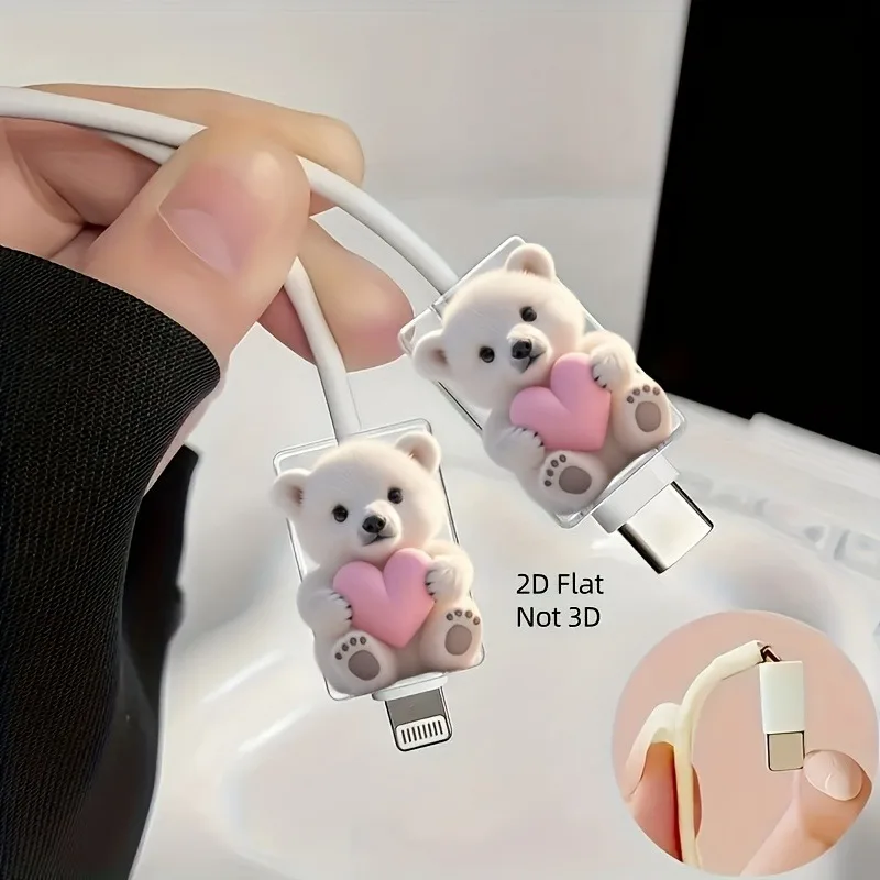 White Bear Cub Pink Heart Change Charger Protector Cover For iPhone For Samsung Type-C Charger Line Winder Cute Protector Cover
White Bear Cub Pink Heart Change Charger Protector Cover For iPhone For Samsung Type-C Charger Line Winder Cute Protector Cover